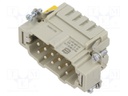 Connector: HDC; contact insert; male; Han® B,Han® ES; PIN: 10; 16A