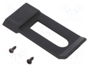 Suspension for enclosure; ABS; 60.5x28.5x5.5mm; Colour: black