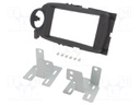 Radio mounting frame; Toyota; 2 DIN; black
