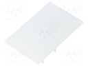 Cap for LED profiles; milky; PMMA; Application: VARIO30-02; V: E9