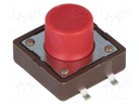 Microswitch TACT; SPST-NO; Pos: 2; 0.05A/12VDC; SMT; none; 2.6N