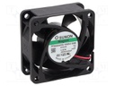 Fan: DC; axial; 24VDC; 60x60x25mm; 67.96m3/h; 46dBA; Vapo; 8300rpm