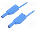 Test lead; PVC; 0.5m; blue; 19A; 1kV; Cond.cross sec: 1mm2