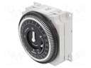 Timer; 15min÷24h; SPDT; 250VAC/16A; 230VAC; 130VDC; screw,on panel