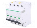 Circuit breaker; 400VAC; Inom: 6A; Poles: 4; DIN; Charact: C; 10kA