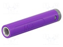Connector: 4mm banana; socket; 32A; 30VAC; 60VDC; L: 43.5mm; violet