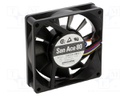 Fan: DC; axial; 12VDC; 80x80x20mm; 40.2m3/h; 25dBA; ball bearing