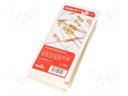 Kit: resistors; THT; ±5%; 0Ω÷1MΩ; No.of val: 20; Pcs: 500; 0.25W