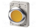 Switch: push-button; Stabl.pos: 2; 30mm; yellow; M22-FLED,M22-LED