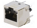 Socket; RJ45; PIN: 8; with LED; gold-plated; Layout: 8p8c; on PCBs