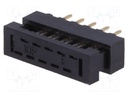 IDC transition; PIN: 10; THT; for ribbon cable; 1mm; Layout: 2x5