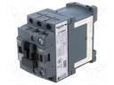 Contactor: 3-pole; NO x3; Auxiliary contacts: NC; 24VDC; 9A; W: 45mm