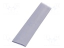 Heat shrink sleeve; glueless; 3: 1; 39mm; L: 1.2m; grey; polyolefine