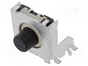 Microswitch TACT; SPST-NO; Pos: 2; 0.05A/24VDC; PCB,SMT; none; 1.3N