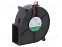 Fan: DC; blower; 24VDC; 75x75x30mm; 18.35m3/h; 32.9dBA; 2400rpm