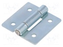 Hinge; Width: 50mm; zinc-plated steel; H: 50mm