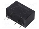 Converter: DC/DC; 1W; Uin: 4.5÷5.5V; 12VDC; Iout: 84mA; SIP7; 4.2g