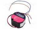Converter: AC/DC; 36W; 12VDC; 3A; 53x51x33.5mm; 139g; -20÷80°C; 87%