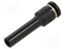 Adapter; for dispensers; black; push-in; 1/4",5/32"
