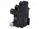 Socket; 16A; DIN; -40÷60°C; 87.8x89.4x12.8mm; max.250VAC; 24VDC