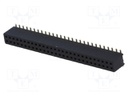 Socket; pin strips; female; PIN: 56; straight; 1.27mm; SMT; 2x28