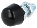 Clamping bolt; Thread: M10; Base dia: 18mm; Kind of tip: rounded