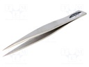 Tweezers; 125mm; Blades: straight,narrowed