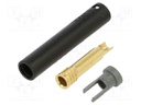 Connector: 4mm banana; socket; 32A; 30VAC; 60VDC; L: 43.5mm; black