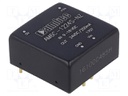 Converter: DC/DC; 6W; Uin: 9÷18V; 24VDC; Iout: 250mA; 1"x1"; 14g