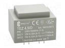 Transformer: encapsulated; 4.5VA; 230VAC; 15V; 15V; 150mA; 150mA