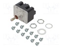 Switch: toggle; Pos: 3; 4P3T; (ON)-OFF-ON; 6A/230VAC; 18A/28VDC