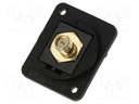 Coupler; SMA-RP socket,both sides; 50Ω; black; plastic; 19x24mm