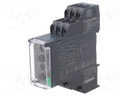 Timer; 0,05s÷300h; SPDT; 250VAC/8A; 24÷240VAC; 24÷240VDC; DIN; IP20