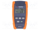 Meter: optical power; LCD; Range: -50÷.27dBm; Meas.accur: ±0.25 dB