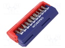 Screwdriver bits; Pcs: 20; Package: plastic box; 25mm