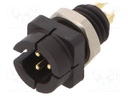 Socket; Connector: circular; 719; male; 3A; IP40; 60V; 0.25mm2; 24AWG
