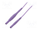 Connection cable; PVC; 2m; violet; 8A; 1kV; Cond.cross sec: 1mm2