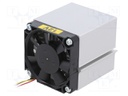 Heatsink: extruded; natural; L: 50mm; W: 50mm; H: 50mm; 1.38K/W; 12VDC