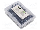 Holder; black; on round cable; 100pcs; with a nail; Ø: 7mm; H: 8.9mm