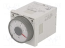 Timer; 0,1s÷500h; DPDT; 250VAC/5A; 24VAC; 24VDC; socket,on panel
