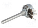 Potentiometer: shaft; single turn; 1kΩ; 4W; ±10%; 6mm; Shaft: smooth