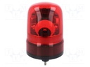 Signaller: lighting-sound; buzzer,rotating light; red; SKH; IP23