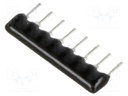 Resistor network: Y; 330Ω; No.of resistors: 4; THT; 0.125W; ±2%