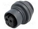 Connector: circular; socket; female; PIN: 3; Buccaneer 6000; 12A
