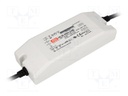Power supply: switched-mode; LED; 40.1W; 24VDC; 22÷27VDC; 1.67A