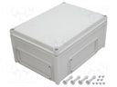 Enclosure: wall mounting; X: 280mm; Y: 380mm; Z: 180mm; EK; grey; IK08