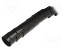 Spiral wrapping; ØBundle : 32mm; polyamide; black; L: 15m; A: 32mm