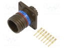 Connector: circular; D38999 series III; socket; male; PIN: 7; 7.5A