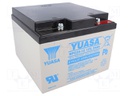 Re-battery: acid-lead; 12V; 24Ah; AGM; maintenance-free