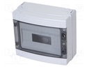 Enclosure: for modular components; IP65; wall mount; grey; 40 CD